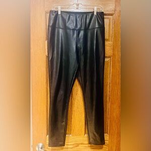 Tribal Faux Leather Leggings